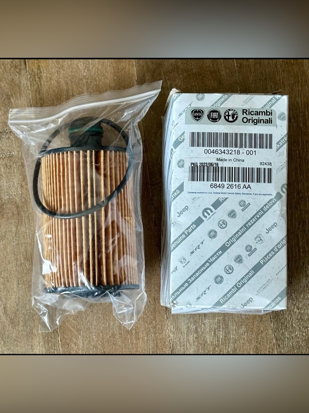 NEW OEM GENUINE MoPaR Parts • Oil Filter #68492616AA
• Eco Diesel 3.0L Engines